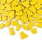 Nuggets Shape Porcelain Mosaic Tiles, for DIY Mosaic Art Crafts, Picture Frames and More, Yellow, 20~40mm, about 35~39pcs/set