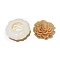 Flower Series Embossed Pillar DIY Candle Silicone Molds, Food Grade Silicone, for Scented Candle Making, White, 90x46mm