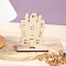 Halloween Party Ornaments, Wood Hollow Haunted House Candle Holders, for Home Desktop Decoration, Bisque, 125x55x150mm