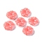 Synthetic Coral Beads, Dyed, Flower, Tomato, 13x12.5x3mm, Hole: 1mm