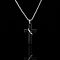 Fashionable titanium steel necklace with cross pendant for hip-hop lovers.