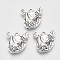 Tibetan Style Alloy Pendants,  Cadmium Free & Lead Free, Rhinoceros Shape, Antique Silver, 21x20x4.5mm, Hole: 2mm, about 190pcs/500g