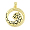 Brass Micro Pave Cubic Zirconia Pendants, with Enamel, Leopard Charms, Real 18K Gold Plated, 27x24.5x2mm, Hole: 4x3.5mm