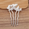 Alloy Hair Comb Findings PW-WGDE38F-01-1