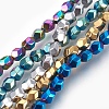 Electroplated Non-magnetic Synthetic Hematite Bead Strand G-E498-06B-1