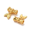 Brass European Dangle Charms KK-B110-03G-2