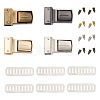 Givenny-EU 8 Sets 4 Colors Zinc Alloy Bag Twist Lock Clasps FIND-GN0001-12-1