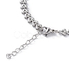304 Stainless Steel Cobs Chain Bracelets for Men Women STAS-B039-10P-3