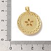 Rack Plating Brass Cubic Zirconia Pendants KK-K385-68G-4