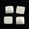 Pearlized Plated Opaque Glass Cabochons PORC-S802-8mm-M-2