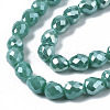 Opaque Glass Beads Strands X-EGLA-T008-16F-3