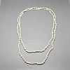 Sea Shell Beaded Multi-strand Necklaces NJEW-T003-147-1