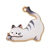 Rack Plating Alloy Enamel Pendants FIND-Q099-09G-2