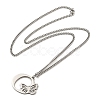 201 Stainless Steel Necklaces NJEW-Q336-01O-P-2