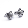 Retro 304 Stainless Steel Stud Earrings EJEW-L248-032AS-1