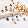 Yilisi 16Pcs 4 Colors Brass Micro Pave Clear Cubic Zirconia Charms FIND-YS0001-03-12