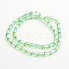 AB Color Plated Faceted Cuboid Electroplate Glass Beads Strands EGLA-F109-A10-2