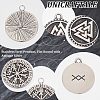 Unicraftale 4Pcs 2 Style 304 Stainless Steel Pendant STAS-UN0055-80-5