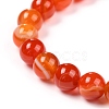 Natural Banded Agate/Striped Agate Beads Strands G-G582-A-3