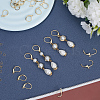 CREATCABIN 40Pcs 2 Styles Brass Leverback Earring Findings DIY-CN0002-85G-4