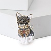 Cat Shaped Alloy Enamel Pins PW-WG2C75B-01-2