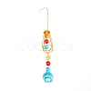 Colorful Glass Hanging Crystal Pendant Ornament HJEW-TAC0012-19-1