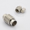 Column with Hexagon 304 Stainless Steel Magnetic Clasps STAS-N014-13-5mm-2
