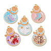 20Pcs 5 Styles Alloy Enamel Pendants ENAM-CJ0005-43-8