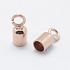 Brass Cord Ends KK-K206-04RG-2