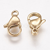 Ion Plating(IP) 304 Stainless Steel Lobster Claw Clasps STAS-P185-11-G-2