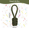 Gorgecraft 10Pcs Polyester Braided Replacement Zipper Puller Tabs FIND-GF0003-50A-2