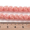 Synthetic Coral Flower Rose Beads Strands CORA-U001-01A-02-4