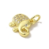 Real 18K Gold Plated Brass Pave Cubic Zirconia Pendants KK-M283-02D-01-2