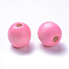 Dyed Natural Wood Beads WOOD-Q006-16mm-07-LF-2