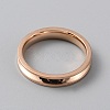Titanium Steel Grooved Finger Ring Settings RJEW-WH0012-11D-2