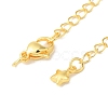 Rack Plating Brass Ends with Chain and Lobster Claw Clasps KK-F873-07G-2