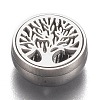 304 Stainless Steel Diffuser Locket Aromatherapy Essential Oil AJEW-N025-07P-5