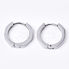 304 Stainless Steel Huggie Hoop Earrings X-EJEW-N016-003-1