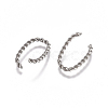 304 Stainless Steel Twisted Jump Rings X-STAS-L234-167P-2