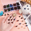 Plastic Doll Eyes & Nose Sets FIND-WH0420-144B-3