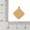 Ion Plating(IP) 304 Stainless Steel Charms STAS-C108-02G-3