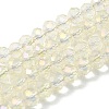 Electroplate Glass Beads Strands EGLA-D020-6x4mm-70-1