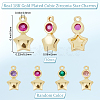 Beebeecraft 30Pcs Brass Micro Pave Cubic Zirconia Pendants ZIRC-BBC0001-36-2