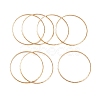 7Pcs Vacuum Plating 304 Stainless Steel Textured Ring Bangles Set for Women BJEW-A011-11B-G-2