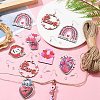 DIY Valentine's Day Pendant Decoration/Earring Making Kit DIY-FS0005-42-7