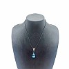 Gemstone Gourd Pendant Necklaces WJ9079-8-1