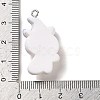 Opaque Resin Pendants RESI-K020-03H-3