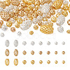 Kissitty 105Pcs 12 Styles Brass Hollow Beads KK-KS0001-27-11