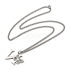 201 Stainless Steel Necklaces NJEW-Q336-01N-P-2