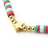Handmade Polymer Clay Beads Stretch Bracelets Sets BJEW-JB06353-04-5